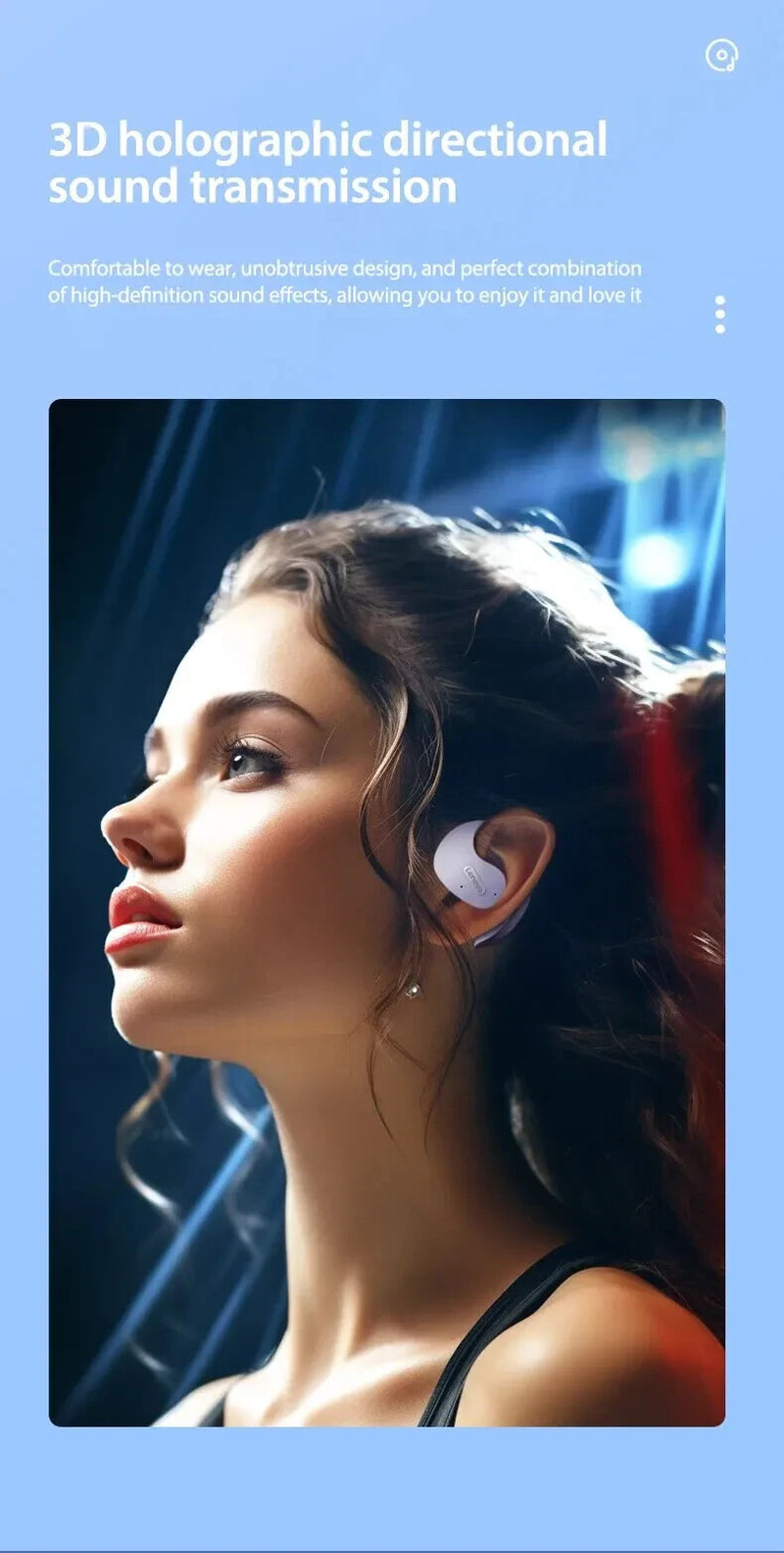 Lenovo X15Pro OWS Earphone Bluetooth 5.4 Ear-Mounted Sports Waterproof Wireless