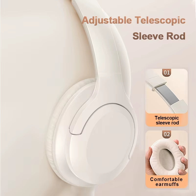 ANC Noise Canceling Headphones A1 Wireless Bluetooth Headphones BT5.3 400Mah Over-Ear Foldable for Sports Work Games