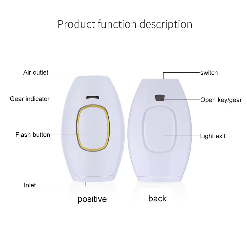 Permanently Home Use Mini Handheld 999999 Flashes IPL Laser Hair Removal Device Painless Personal Care for Men and Women