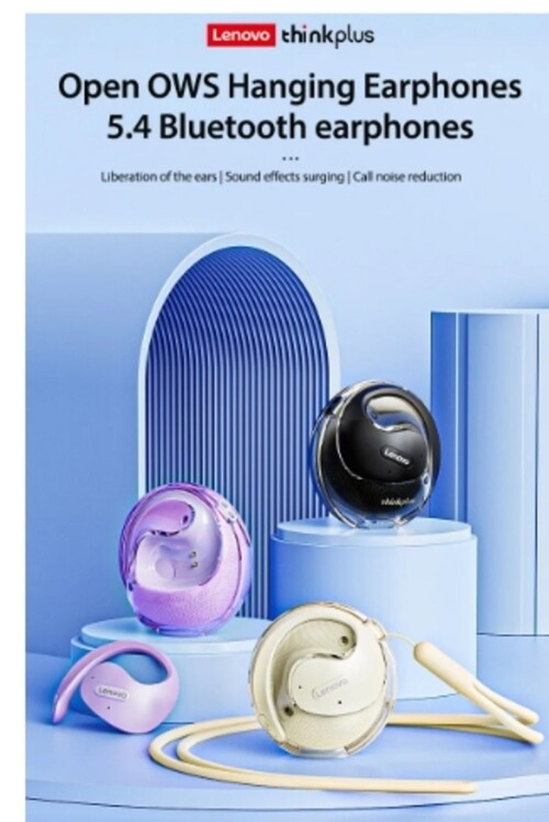 Lenovo X15Pro OWS Earphone Bluetooth 5.4 Ear-Mounted Sports Waterproof Wireless