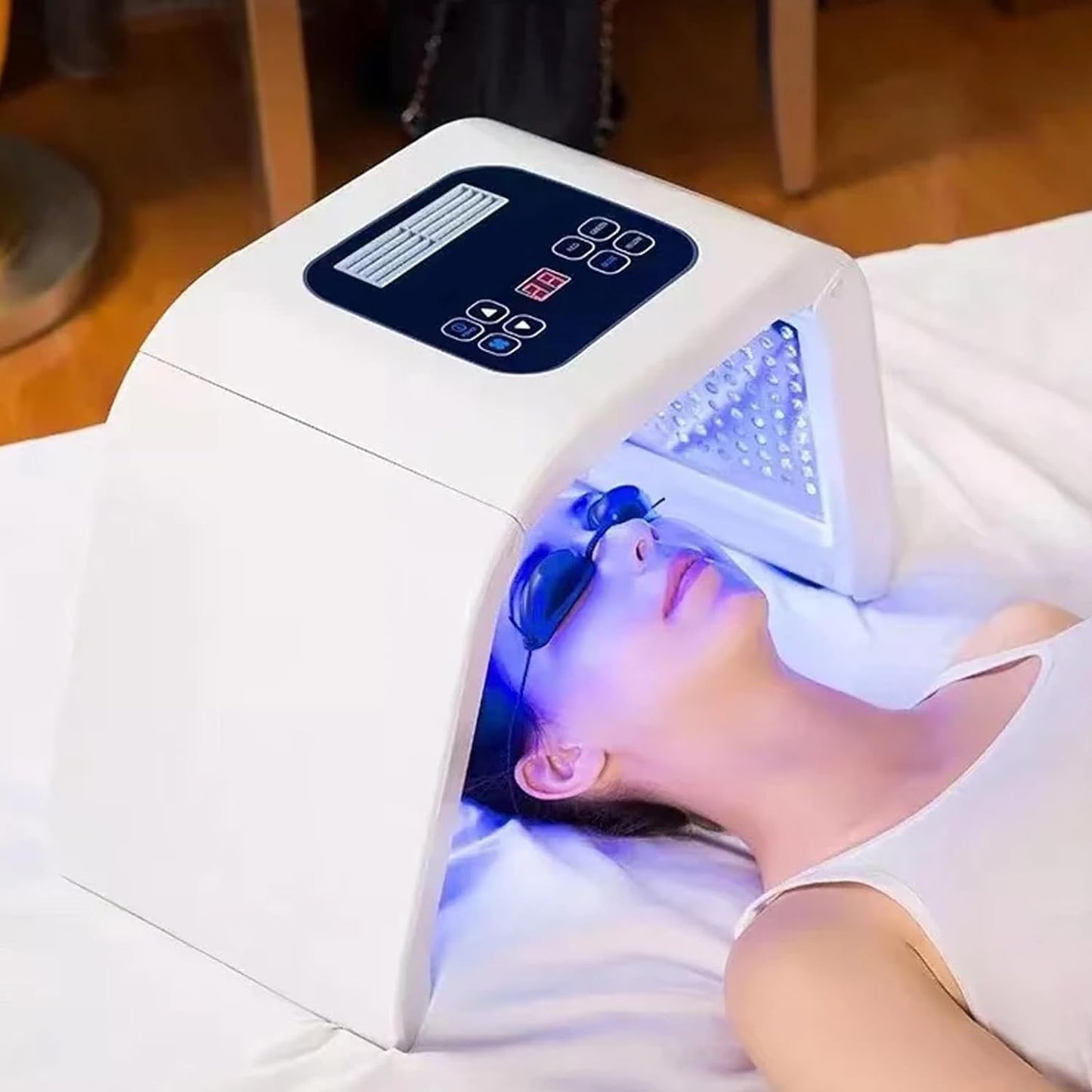 7 Colour LED Therapy Light Face Mask, LED Light Therapy Red Light Facial Body Skin Care SPA Beauty Equipment for Home Use