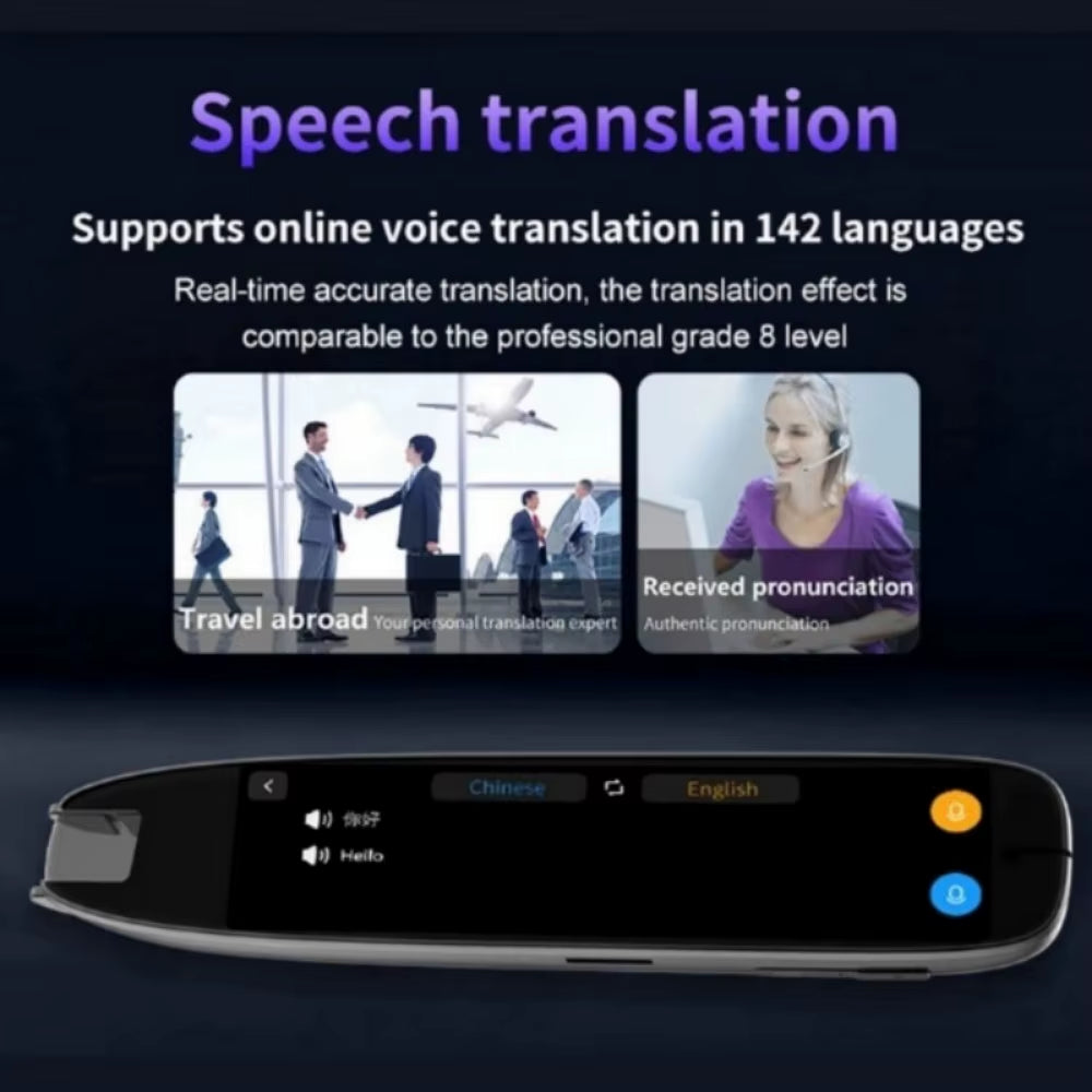 S65 Pro Dictionary Translation Pen Scan Reader Device Text Scanning Reading Translator Wifi/Bt Connection Online Photo Translate