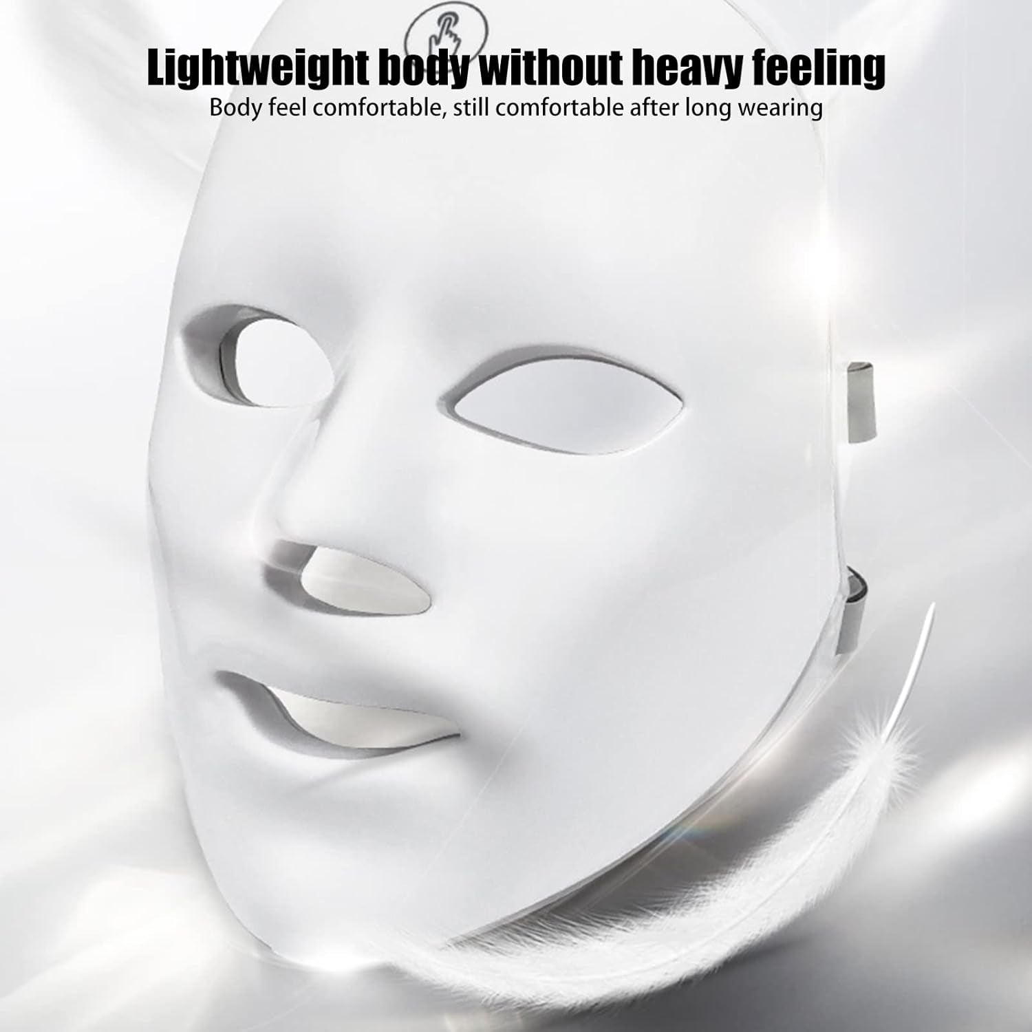 LED Light Therapy Face Mask, 7 Colours Light Therapy Mask Beauty Photon Therapy Mask for Face Skin Rejuvenation Facial Skin Treatment Anti-Aging anti Acne anti Wrinkle